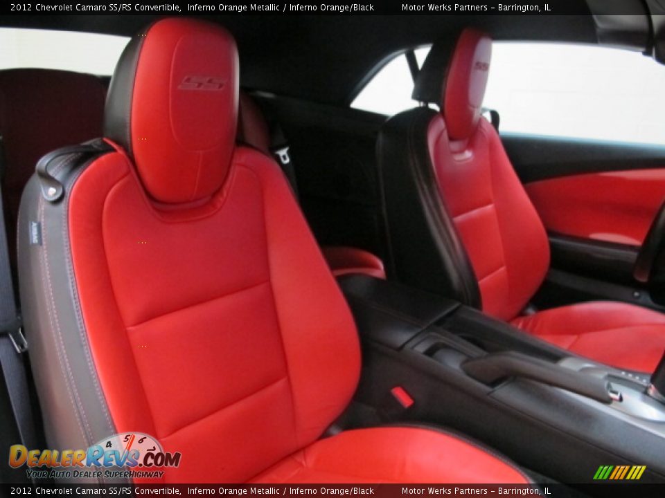 2012 Chevrolet Camaro SS/RS Convertible Inferno Orange Metallic / Inferno Orange/Black Photo #21