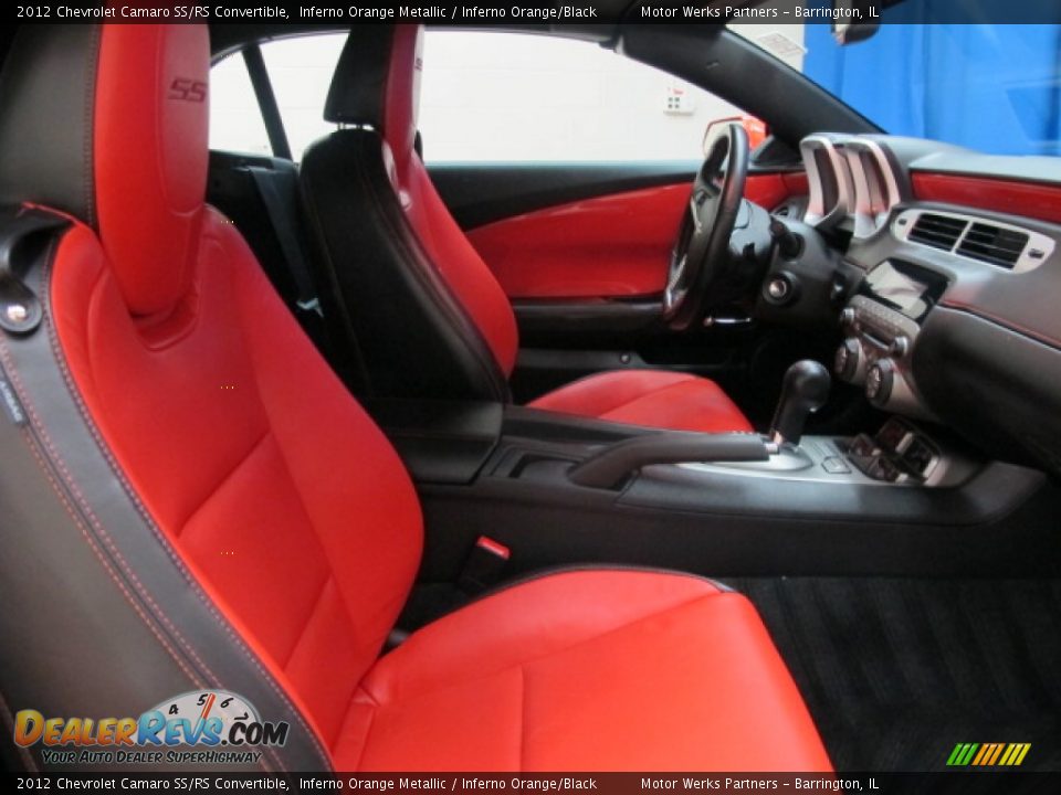 2012 Chevrolet Camaro SS/RS Convertible Inferno Orange Metallic / Inferno Orange/Black Photo #22