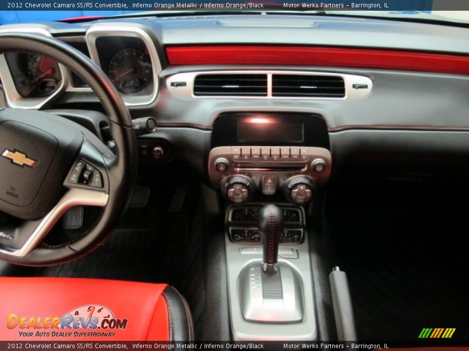 2012 Chevrolet Camaro SS/RS Convertible Inferno Orange Metallic / Inferno Orange/Black Photo #25