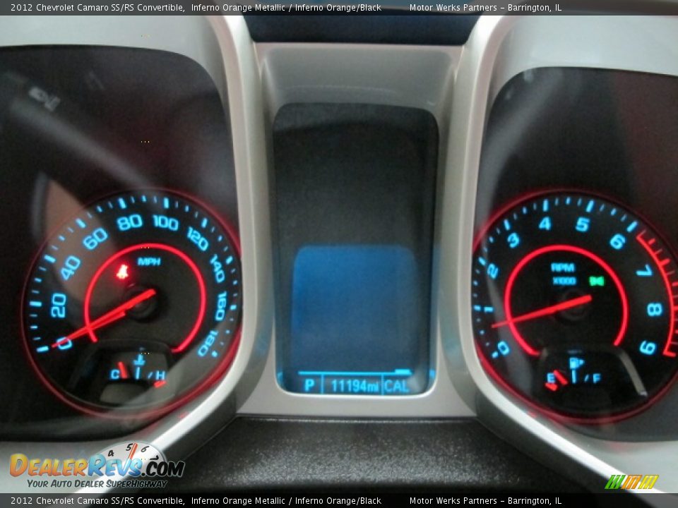 2012 Chevrolet Camaro SS/RS Convertible Inferno Orange Metallic / Inferno Orange/Black Photo #29