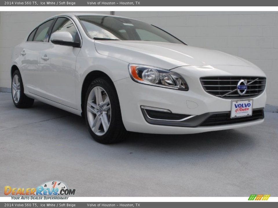 2014 Volvo S60 T5 Ice White / Soft Beige Photo #1
