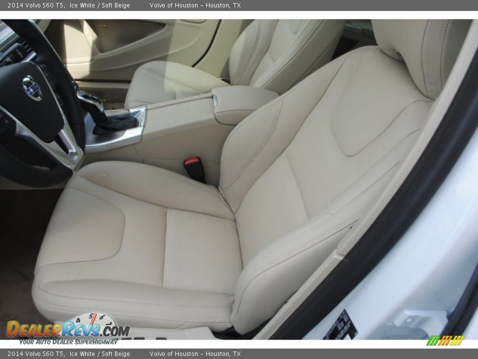 2014 Volvo S60 T5 Ice White / Soft Beige Photo #14