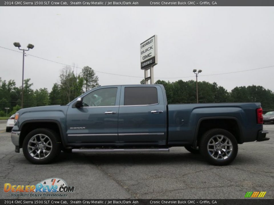 2014 GMC Sierra 1500 SLT Crew Cab Stealth Gray Metallic / Jet Black/Dark Ash Photo #4