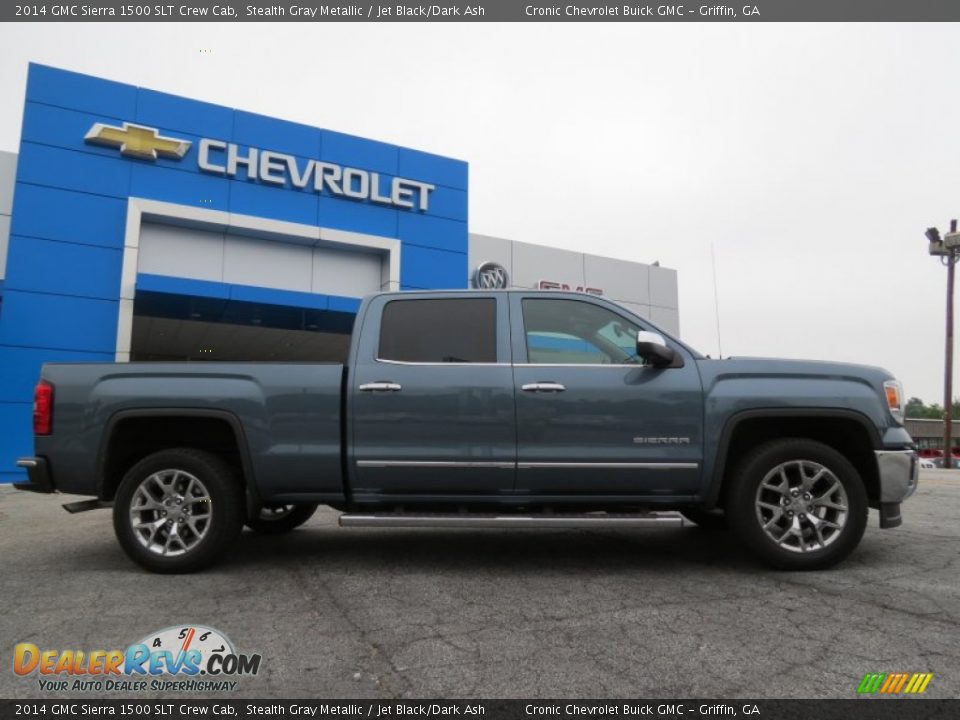 2014 GMC Sierra 1500 SLT Crew Cab Stealth Gray Metallic / Jet Black/Dark Ash Photo #7