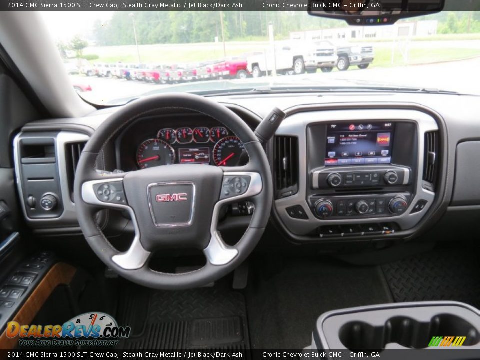 2014 GMC Sierra 1500 SLT Crew Cab Stealth Gray Metallic / Jet Black/Dark Ash Photo #11