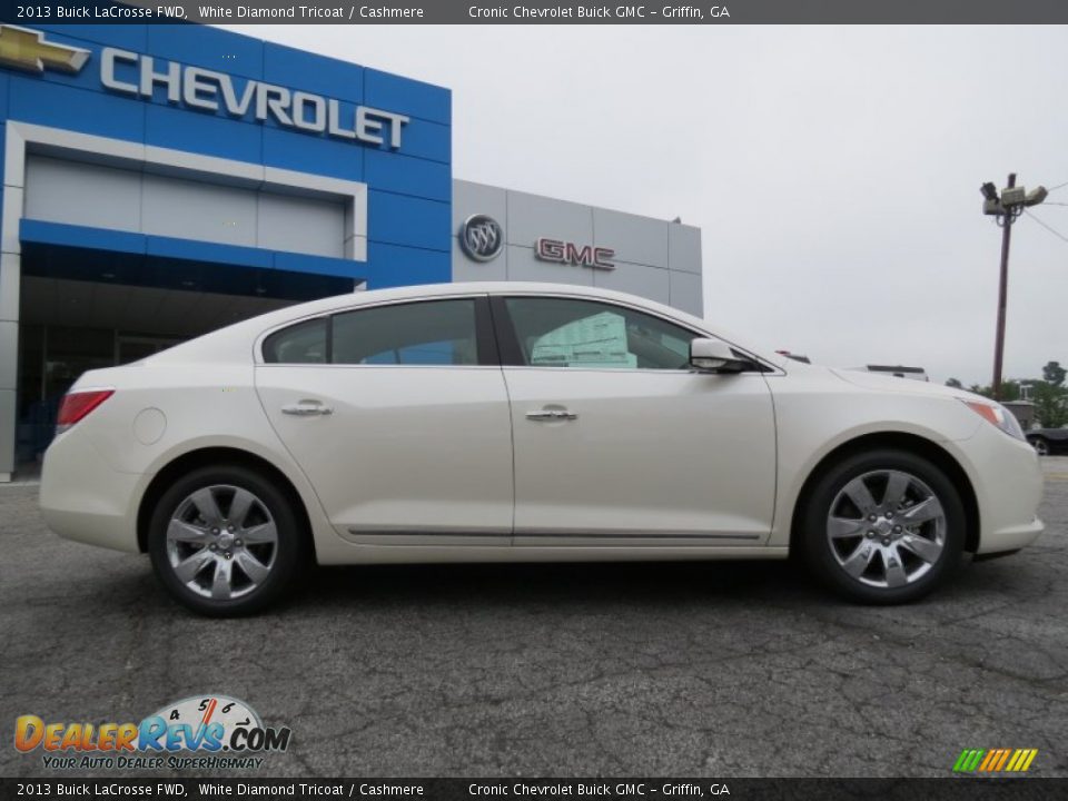 2013 Buick LaCrosse FWD White Diamond Tricoat / Cashmere Photo #8