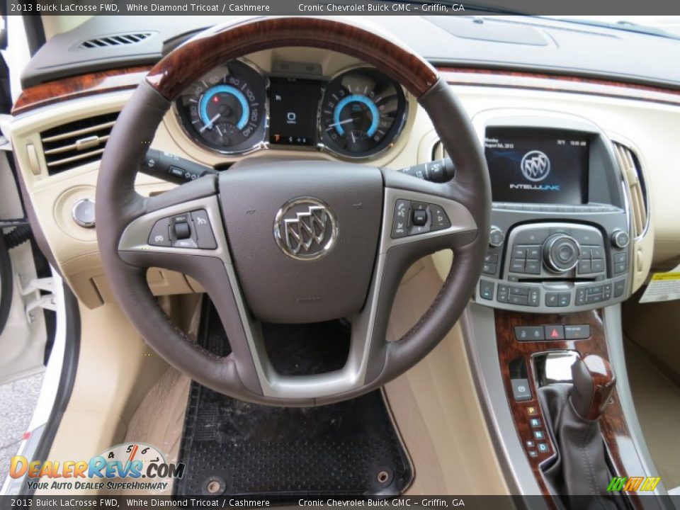 2013 Buick LaCrosse FWD White Diamond Tricoat / Cashmere Photo #13