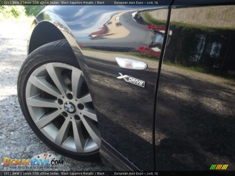 2011 BMW 3 Series 328i xDrive Sedan Black Sapphire Metallic / Black Photo #17