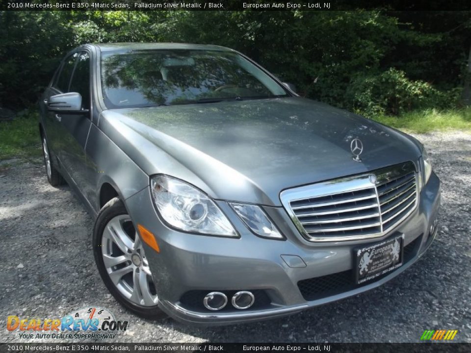 2010 Mercedes-Benz E 350 4Matic Sedan Palladium Silver Metallic / Black Photo #2