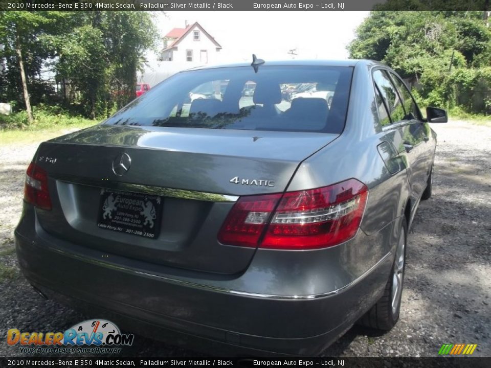 2010 Mercedes-Benz E 350 4Matic Sedan Palladium Silver Metallic / Black Photo #3