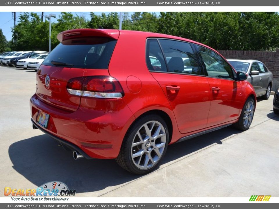 2013 Volkswagen GTI 4 Door Driver's Edition Tornado Red / Interlagos Plaid Cloth Photo #2