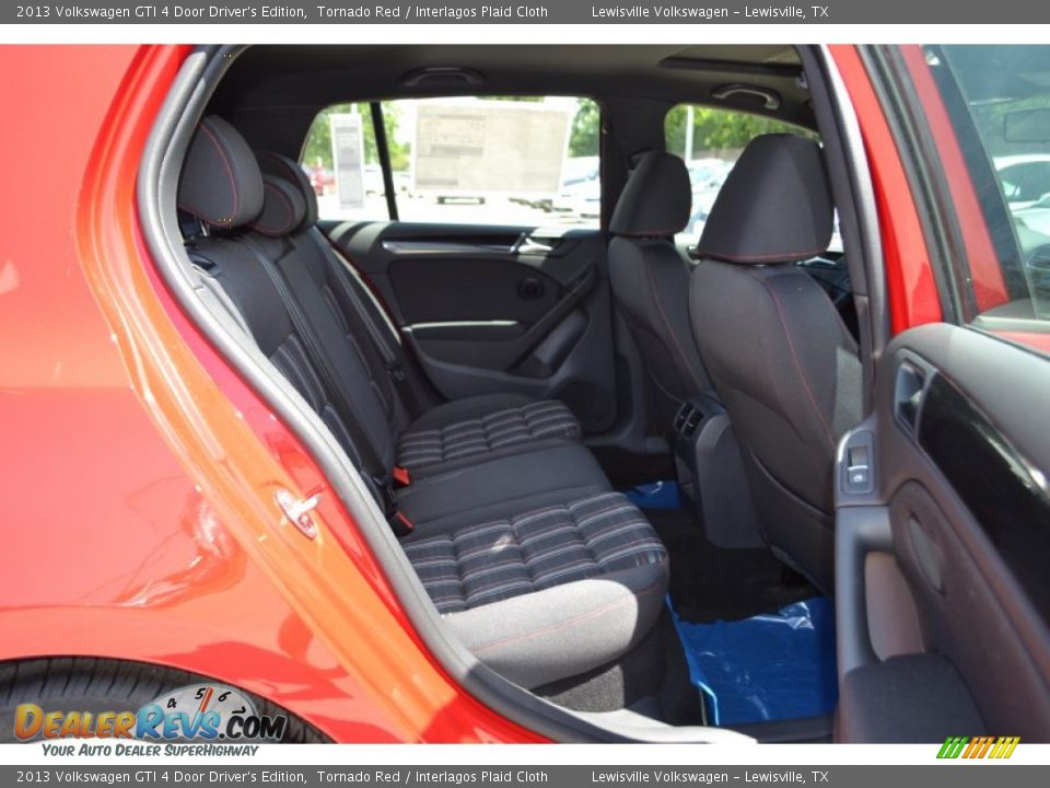 2013 Volkswagen GTI 4 Door Driver's Edition Tornado Red / Interlagos Plaid Cloth Photo #4