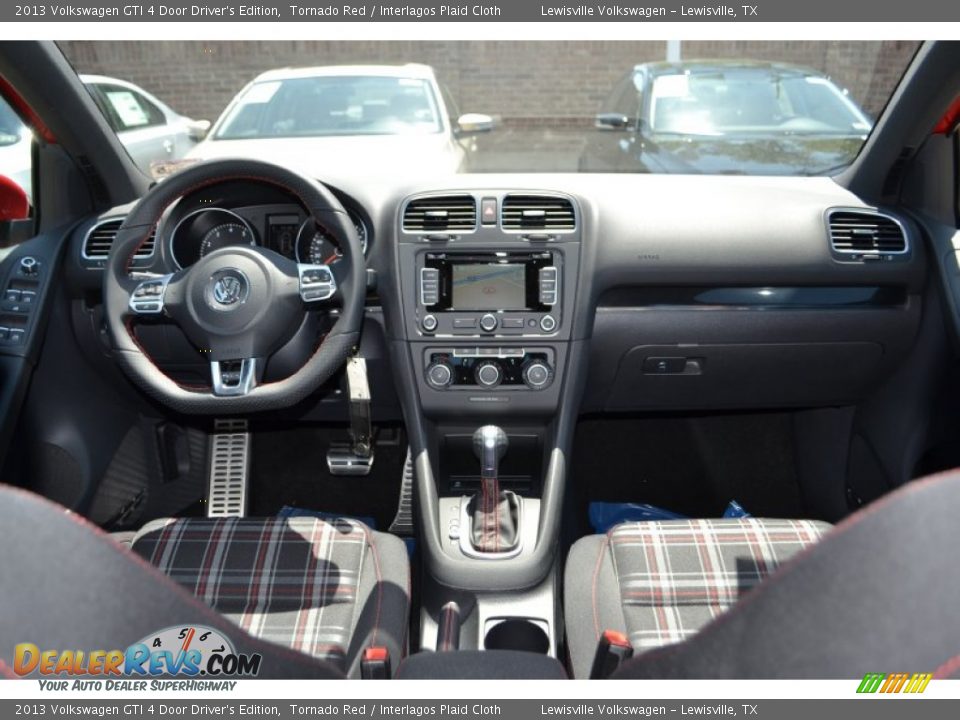 2013 Volkswagen GTI 4 Door Driver's Edition Tornado Red / Interlagos Plaid Cloth Photo #5