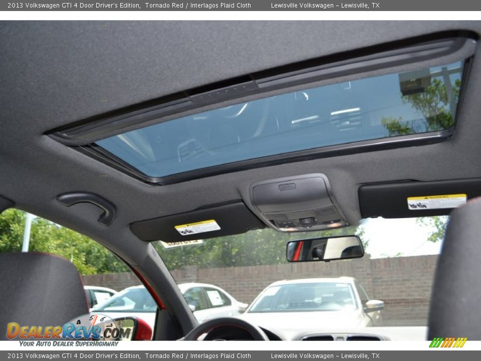 2013 Volkswagen GTI 4 Door Driver's Edition Tornado Red / Interlagos Plaid Cloth Photo #6