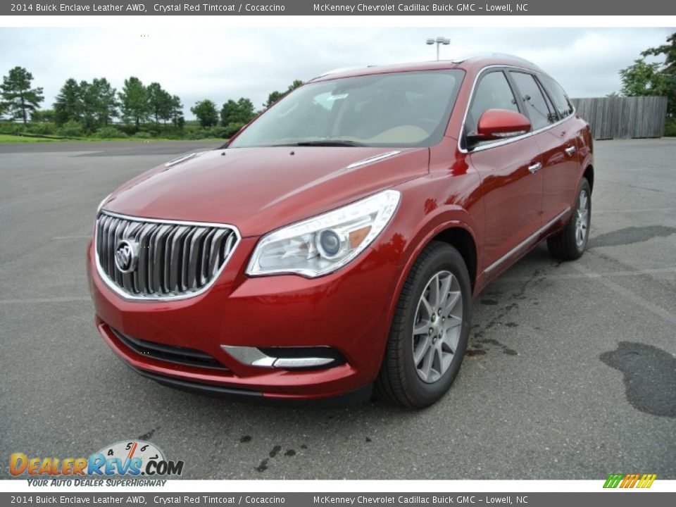 2014 Buick Enclave Leather AWD Crystal Red Tintcoat / Cocaccino Photo #2