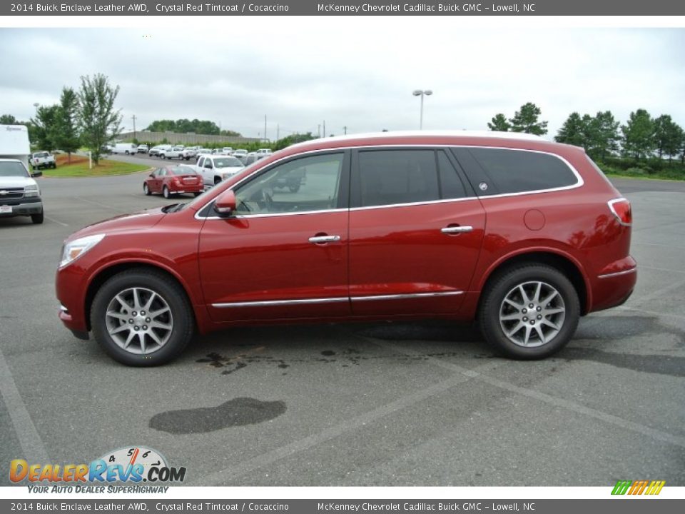 Crystal Red Tintcoat 2014 Buick Enclave Leather AWD Photo #3