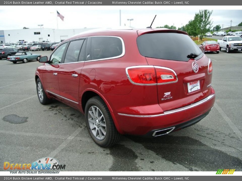 2014 Buick Enclave Leather AWD Crystal Red Tintcoat / Cocaccino Photo #4