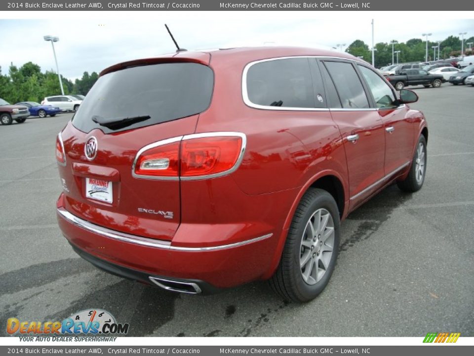 2014 Buick Enclave Leather AWD Crystal Red Tintcoat / Cocaccino Photo #5