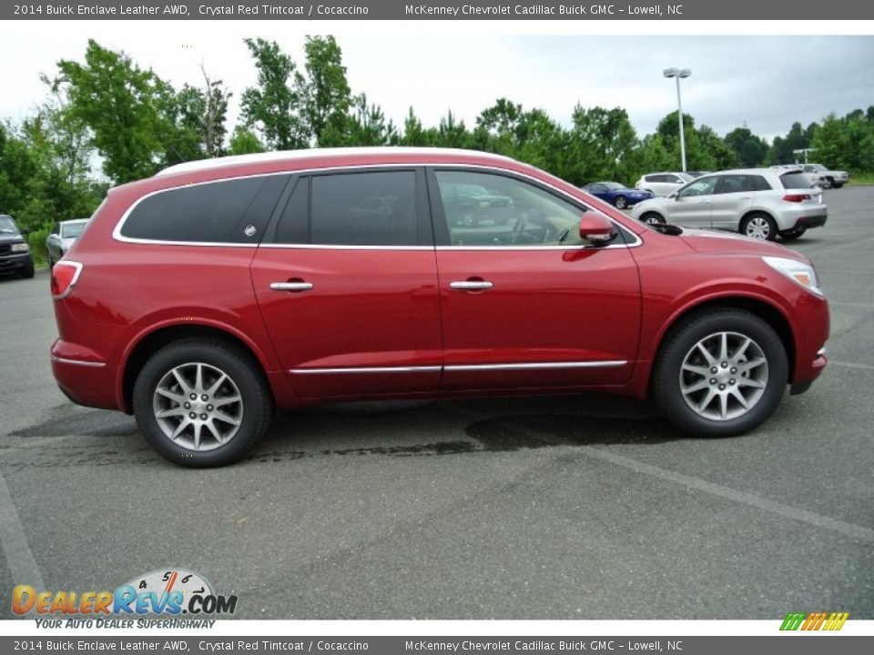 Crystal Red Tintcoat 2014 Buick Enclave Leather AWD Photo #6