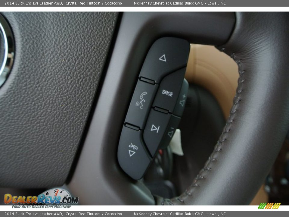 2014 Buick Enclave Leather AWD Crystal Red Tintcoat / Cocaccino Photo #14