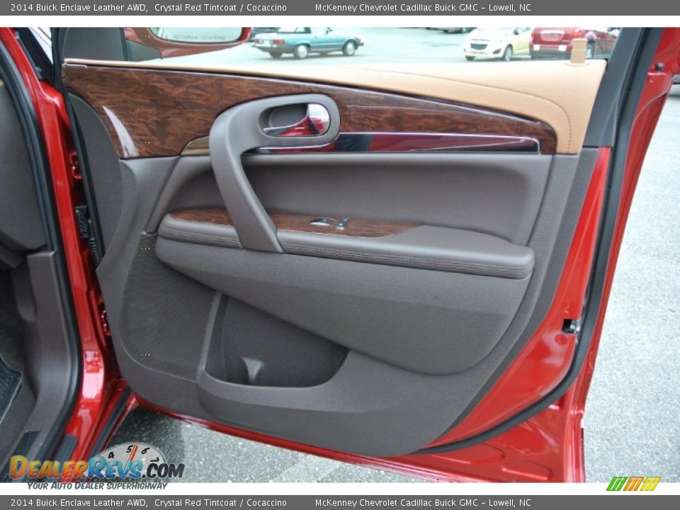 2014 Buick Enclave Leather AWD Crystal Red Tintcoat / Cocaccino Photo #17