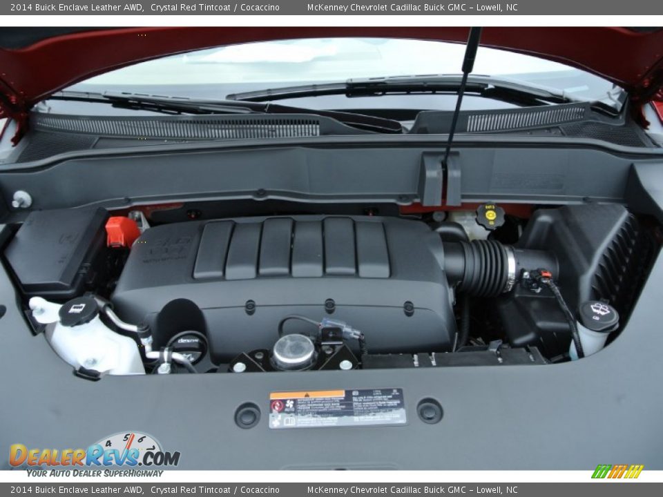 2014 Buick Enclave Leather AWD Crystal Red Tintcoat / Cocaccino Photo #19