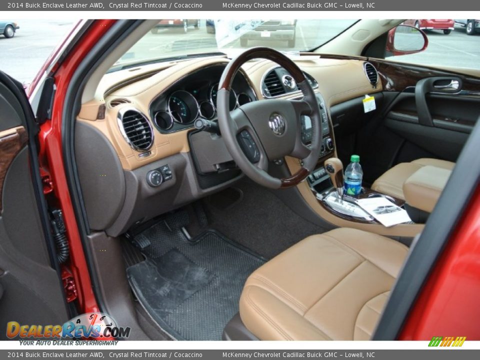 Cocaccino Interior - 2014 Buick Enclave Leather AWD Photo #20