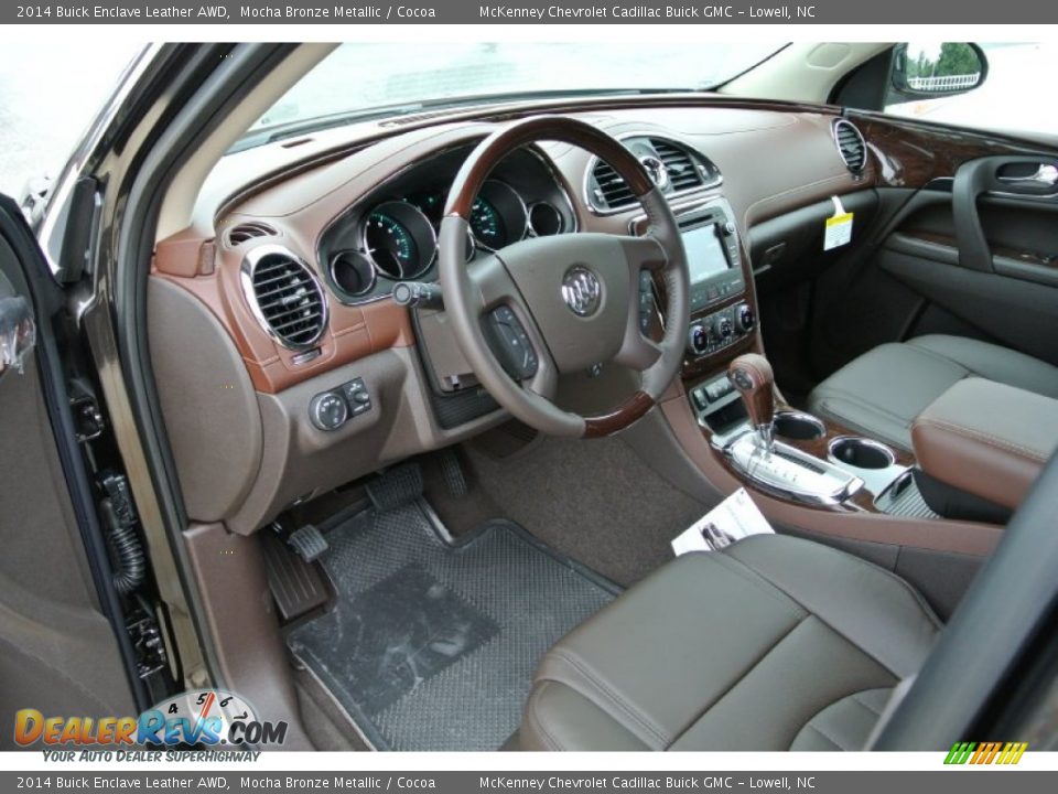 Cocoa Interior - 2014 Buick Enclave Leather AWD Photo #22