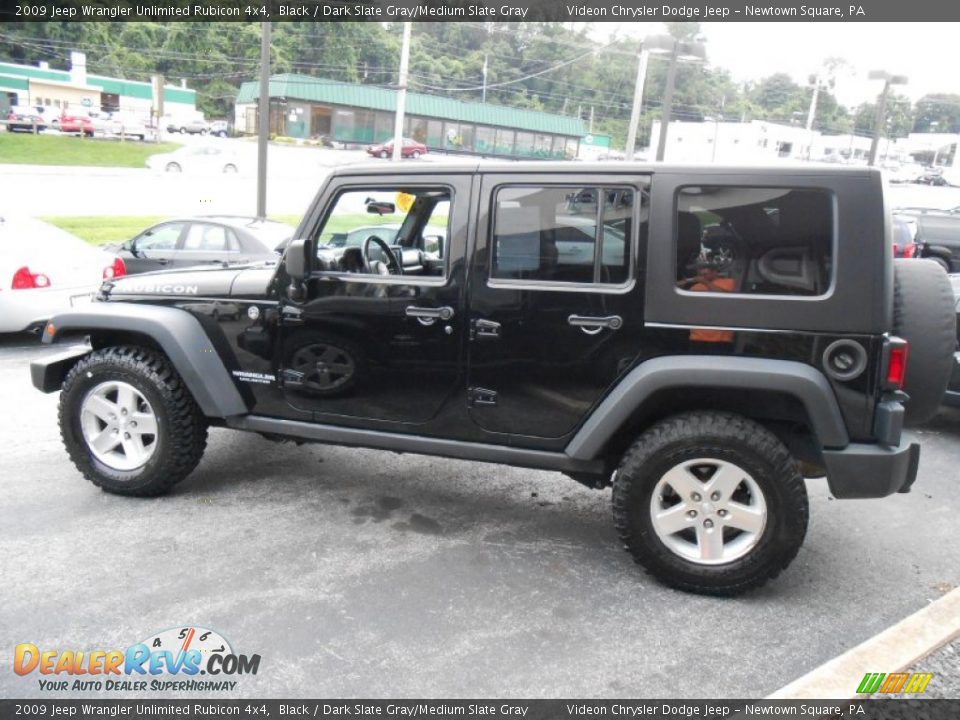 Black 2009 Jeep Wrangler Unlimited Rubicon 4x4 Photo #4