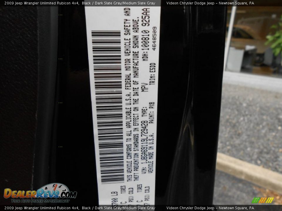 2009 Jeep Wrangler Unlimited Rubicon 4x4 Black / Dark Slate Gray/Medium Slate Gray Photo #25