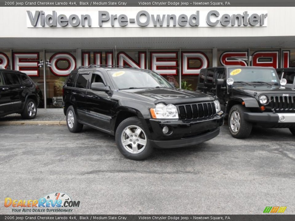 2006 Jeep Grand Cherokee Laredo 4x4 Black / Medium Slate Gray Photo #1