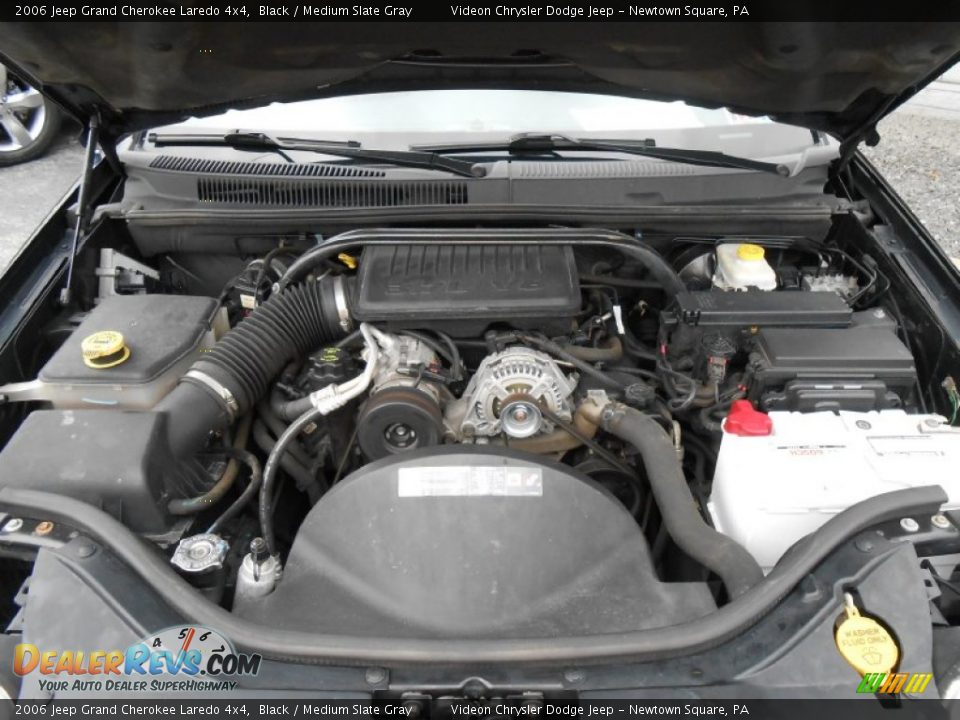 2006 Jeep Grand Cherokee Laredo 4x4 Black / Medium Slate Gray Photo #15