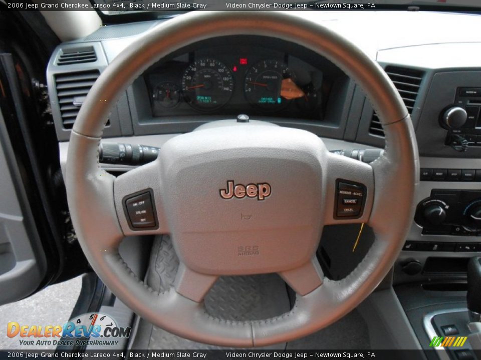 2006 Jeep Grand Cherokee Laredo 4x4 Black / Medium Slate Gray Photo #19