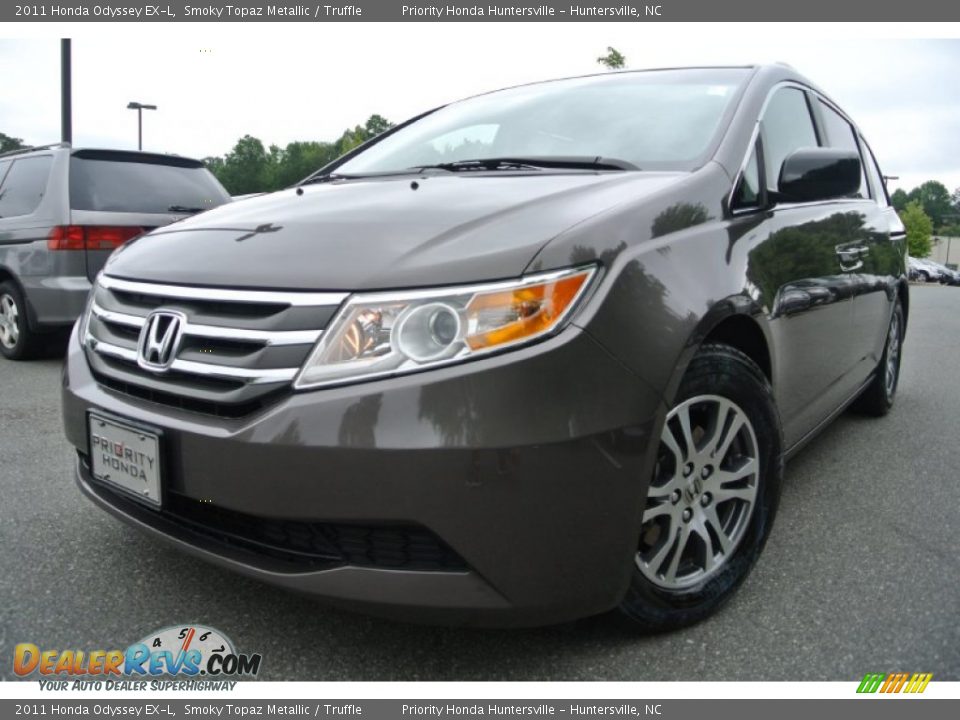 2011 Honda Odyssey EX-L Smoky Topaz Metallic / Truffle Photo #1