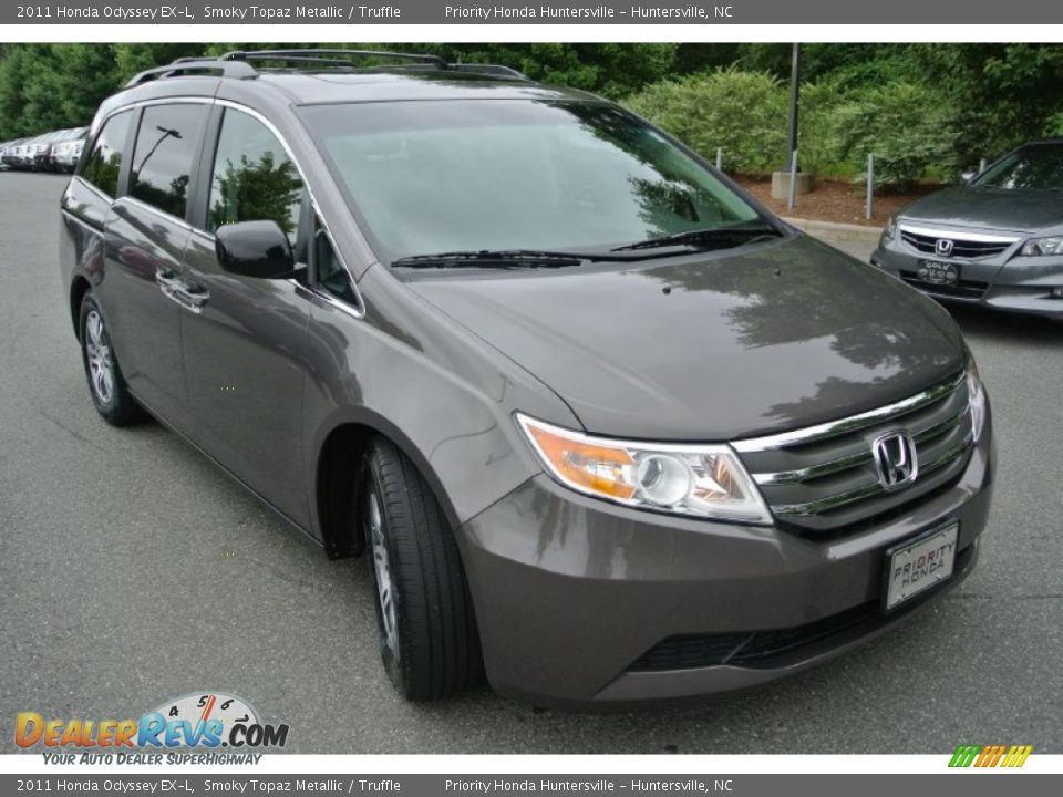 2011 Honda Odyssey EX-L Smoky Topaz Metallic / Truffle Photo #2