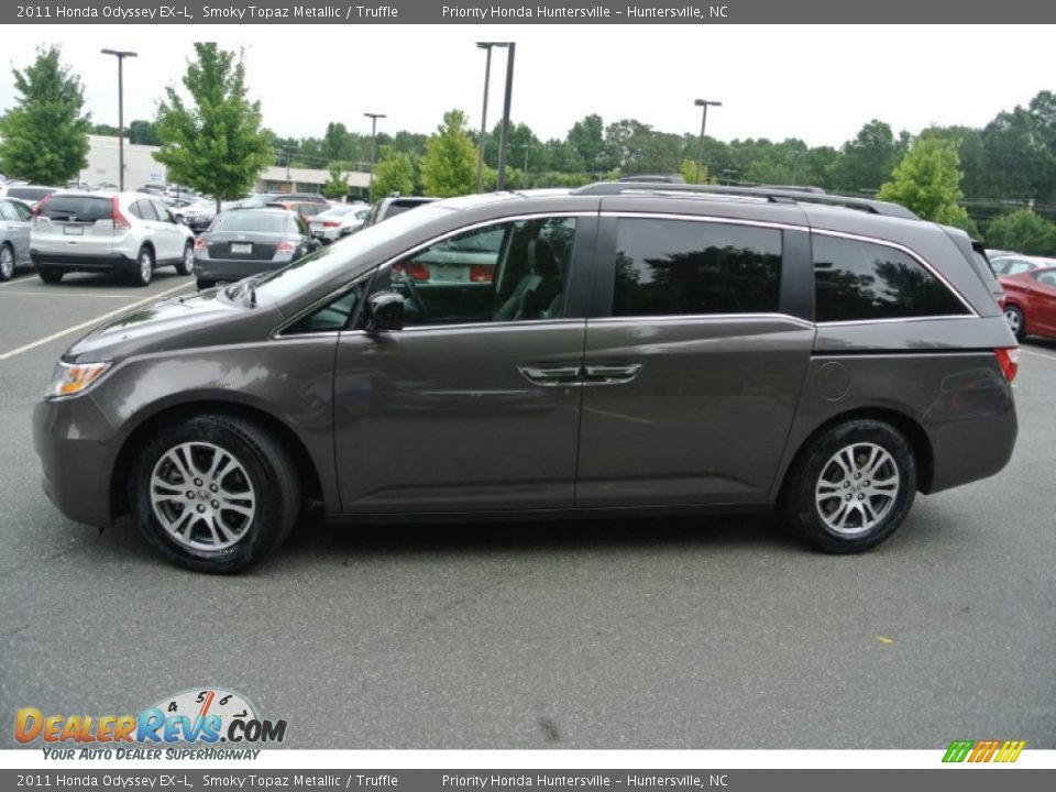 2011 Honda Odyssey EX-L Smoky Topaz Metallic / Truffle Photo #6