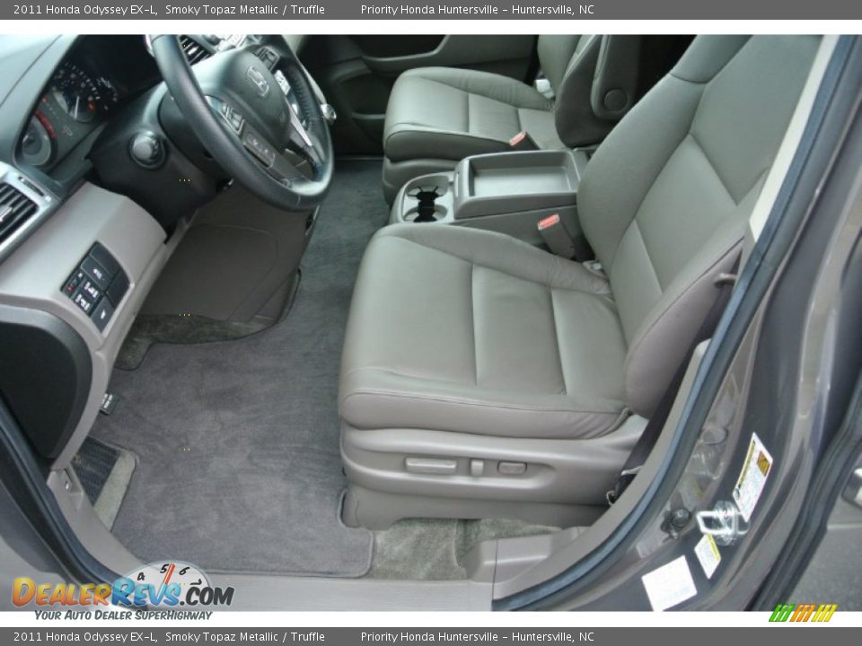 2011 Honda Odyssey EX-L Smoky Topaz Metallic / Truffle Photo #8