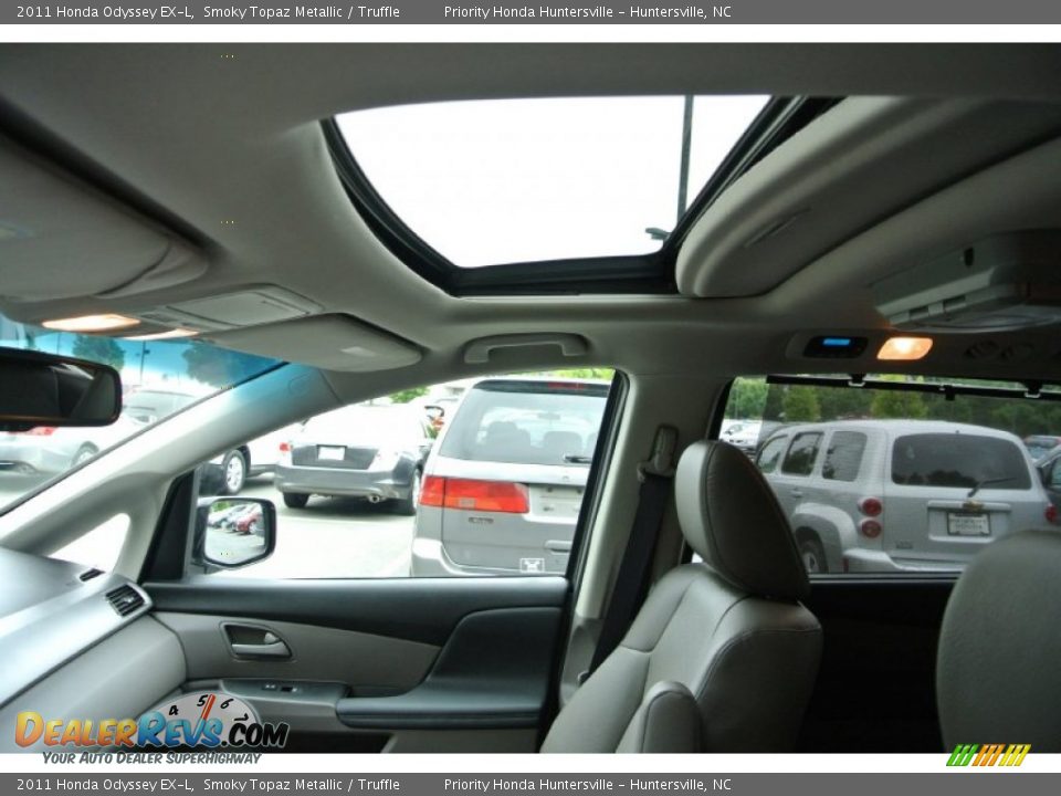 2011 Honda Odyssey EX-L Smoky Topaz Metallic / Truffle Photo #12