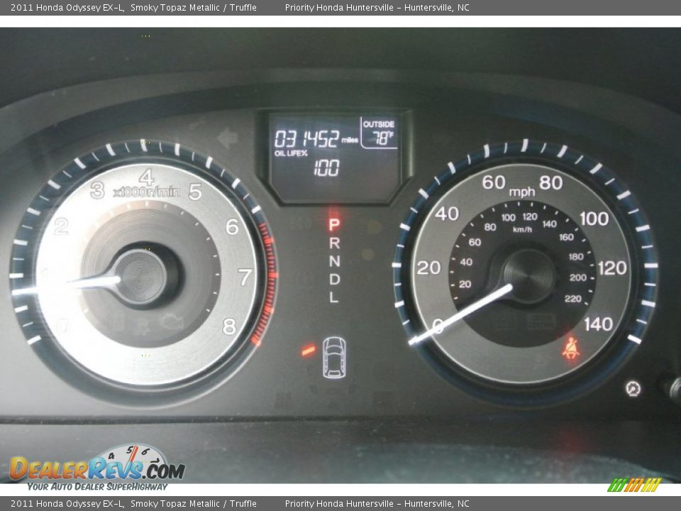 2011 Honda Odyssey EX-L Smoky Topaz Metallic / Truffle Photo #19