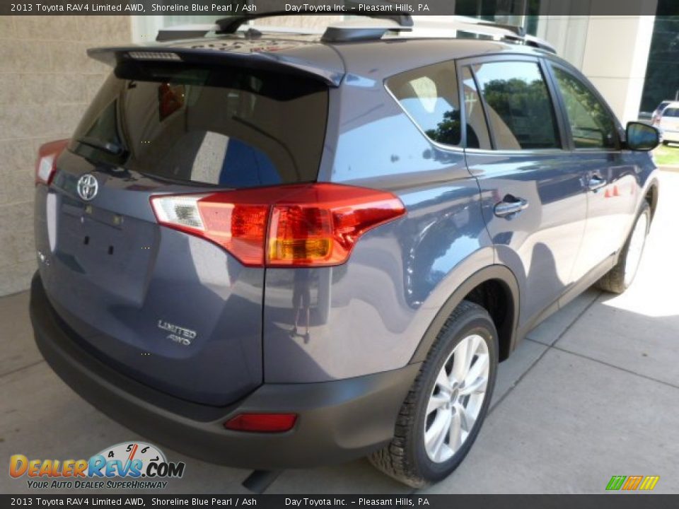 2013 Toyota RAV4 Limited AWD Shoreline Blue Pearl / Ash Photo #2