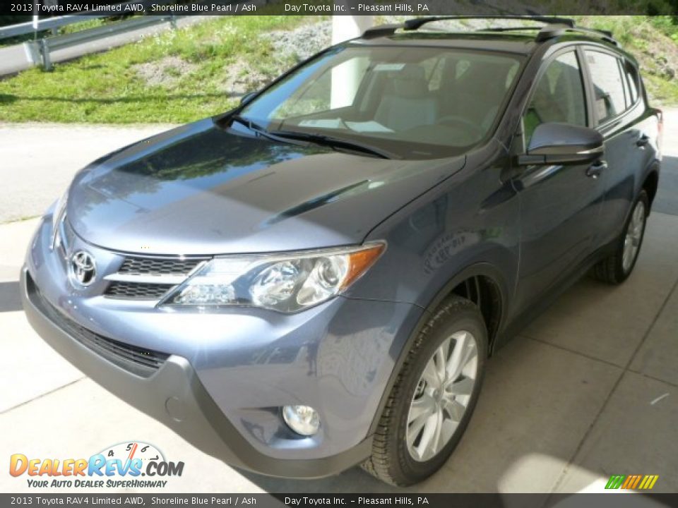 2013 Toyota RAV4 Limited AWD Shoreline Blue Pearl / Ash Photo #5