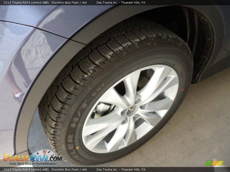 2013 Toyota RAV4 Limited AWD Shoreline Blue Pearl / Ash Photo #7