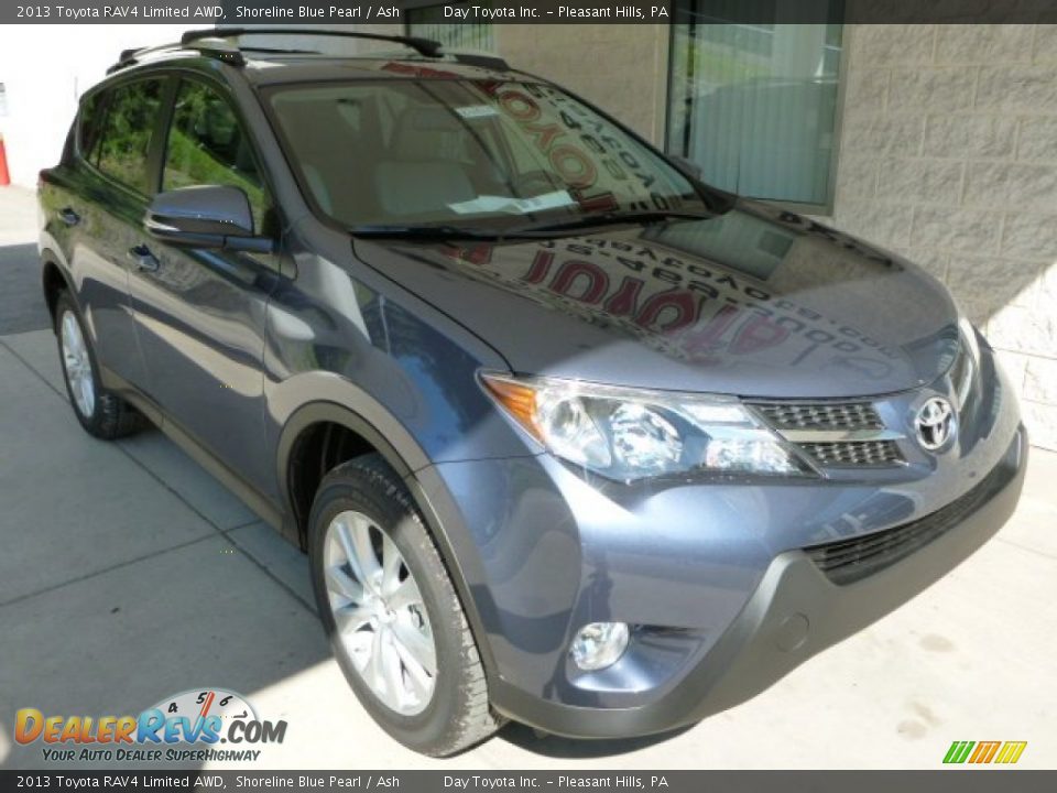 2013 Toyota RAV4 Limited AWD Shoreline Blue Pearl / Ash Photo #8