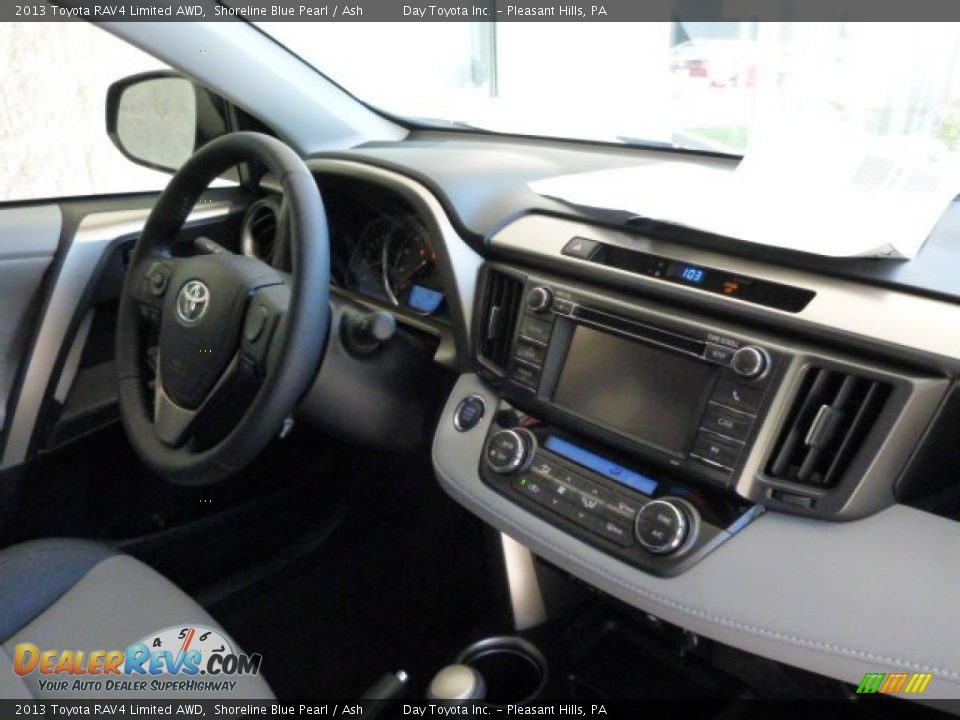 2013 Toyota RAV4 Limited AWD Shoreline Blue Pearl / Ash Photo #9