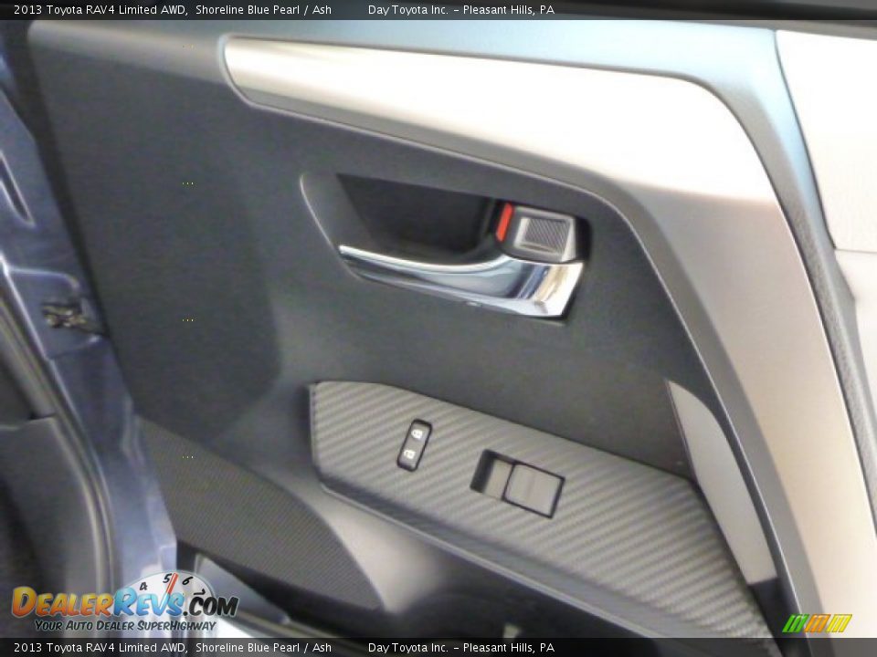 2013 Toyota RAV4 Limited AWD Shoreline Blue Pearl / Ash Photo #10