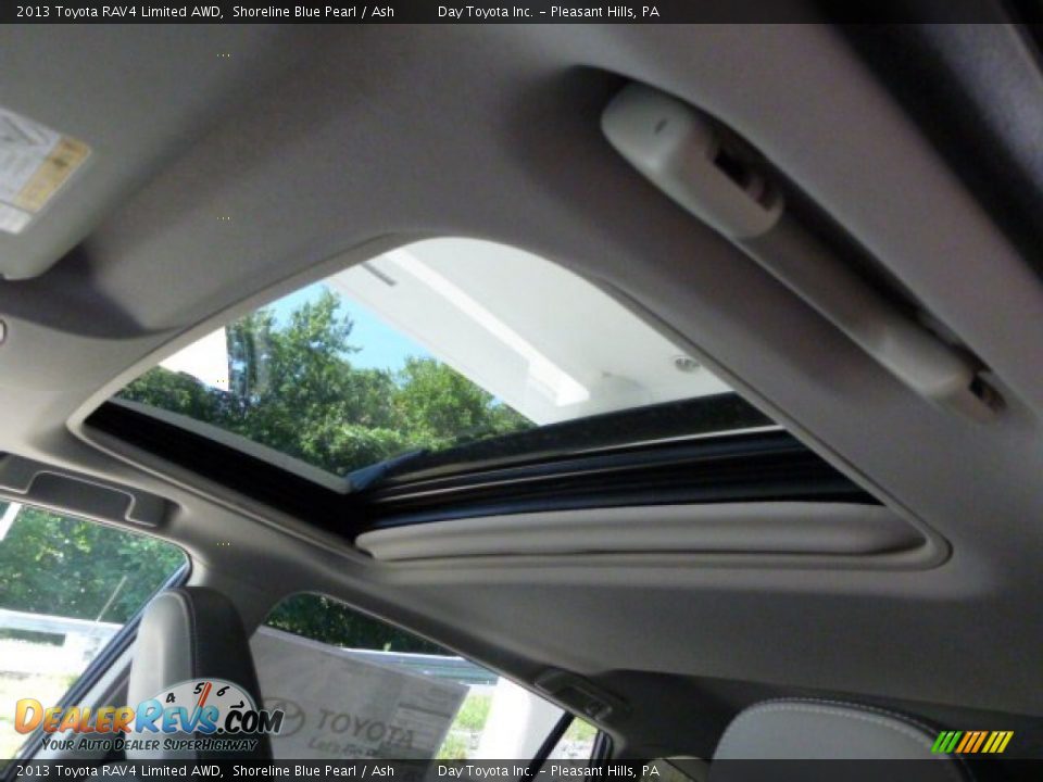 2013 Toyota RAV4 Limited AWD Shoreline Blue Pearl / Ash Photo #17