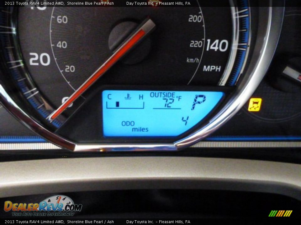 2013 Toyota RAV4 Limited AWD Shoreline Blue Pearl / Ash Photo #20