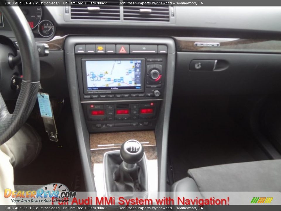2008 Audi S4 4.2 quattro Sedan Brilliant Red / Black/Black Photo #5