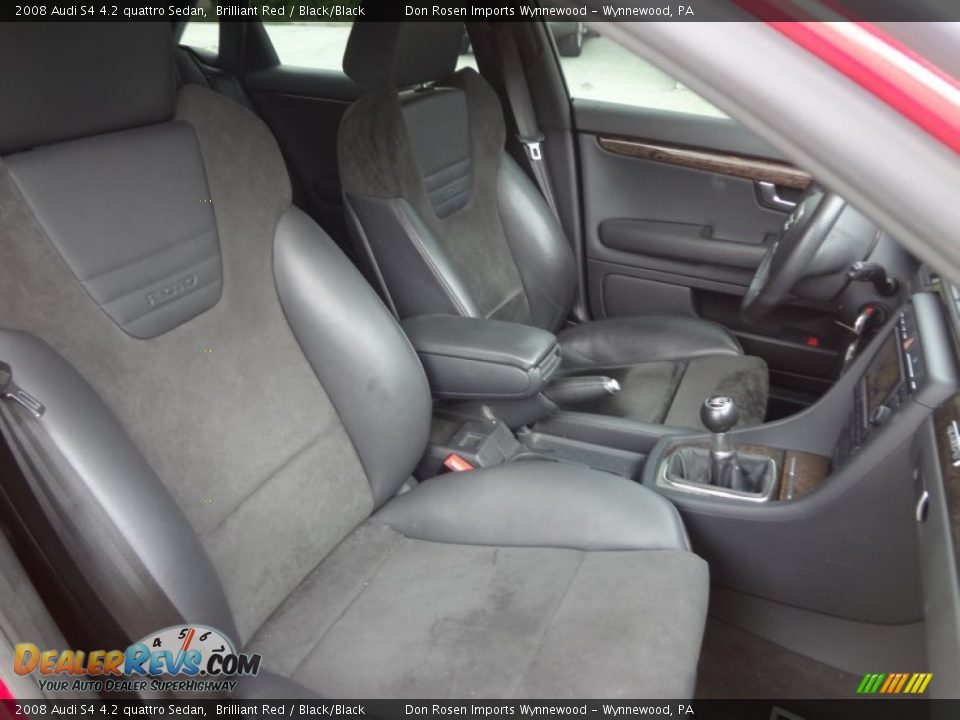 2008 Audi S4 4.2 quattro Sedan Brilliant Red / Black/Black Photo #6