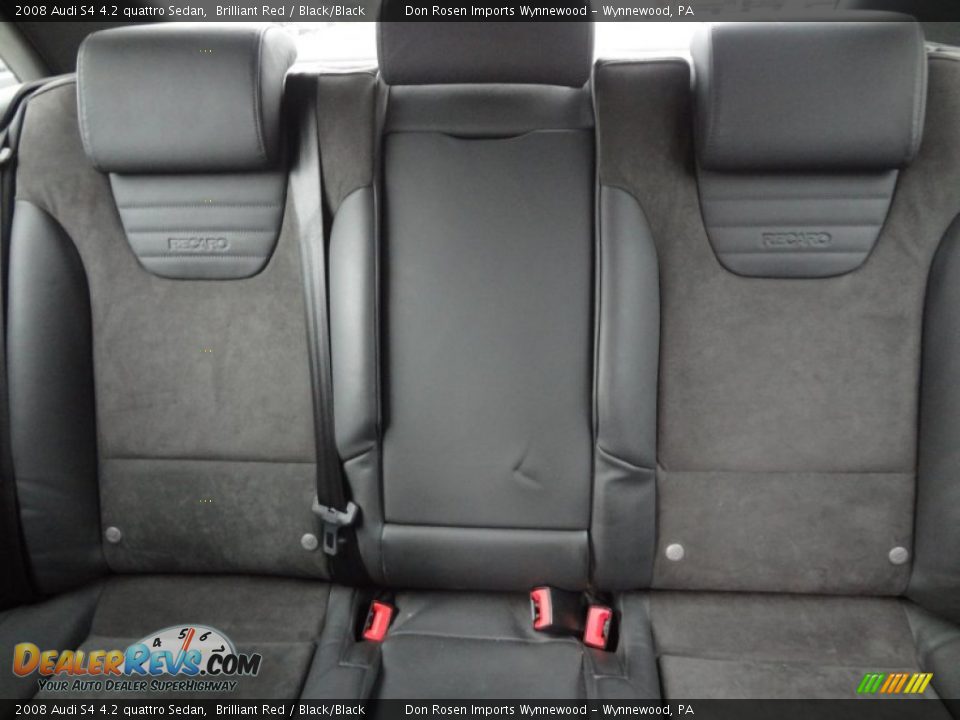 2008 Audi S4 4.2 quattro Sedan Brilliant Red / Black/Black Photo #14